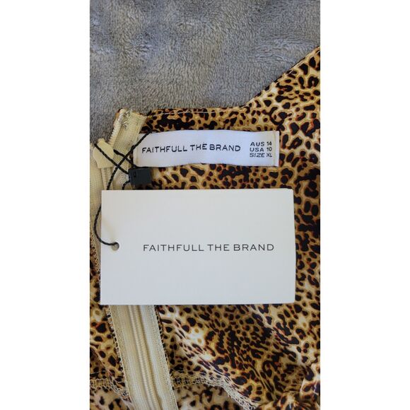 Faithfull the Brand Fontane Mini Dress Charlie Leopard - Picture 3 of 7